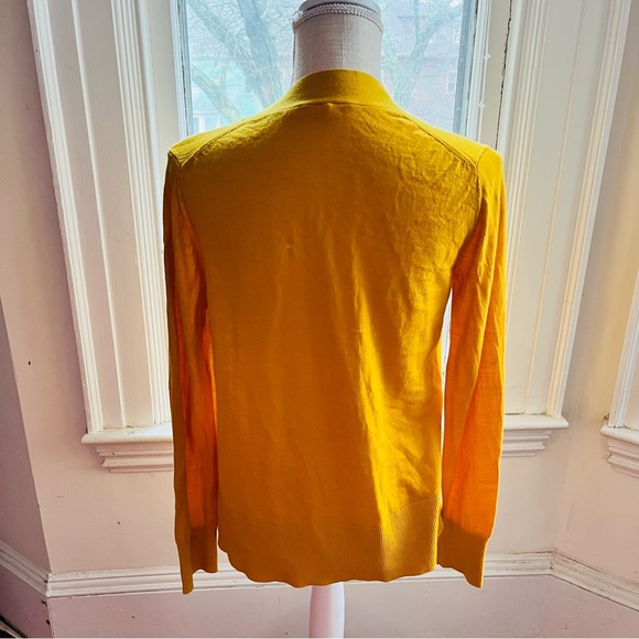 Tori Burch Women's Mustard Cardigan Sweater - Picture 2 of 5